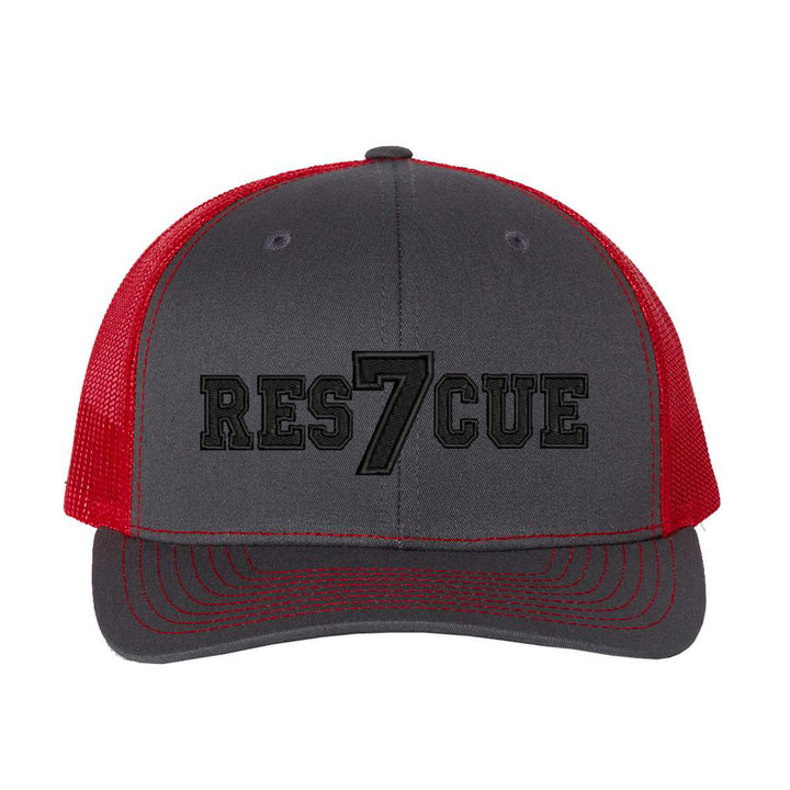 Personalized Rescue Blackout Snapback Trucker Hat