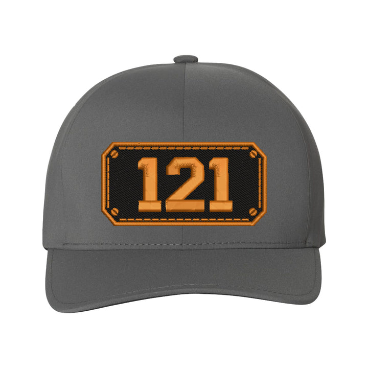 Personalized Black Plate Firefighter Delta FlexFit Hat