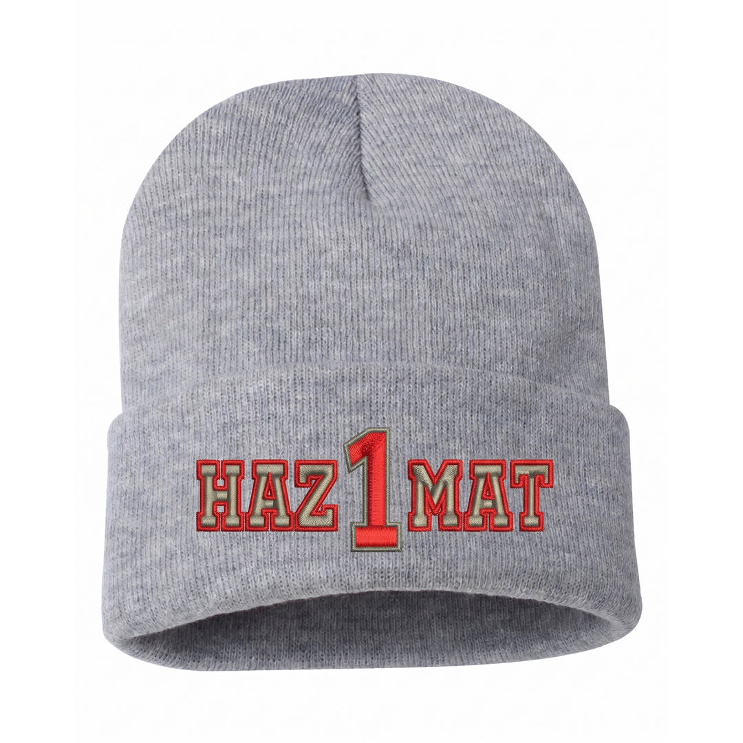 Personalized Haz Mat Cuffed Beanie