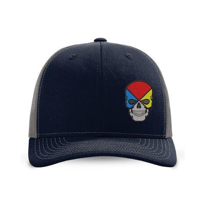 Hazmat Skull Snapback Trucker Hat