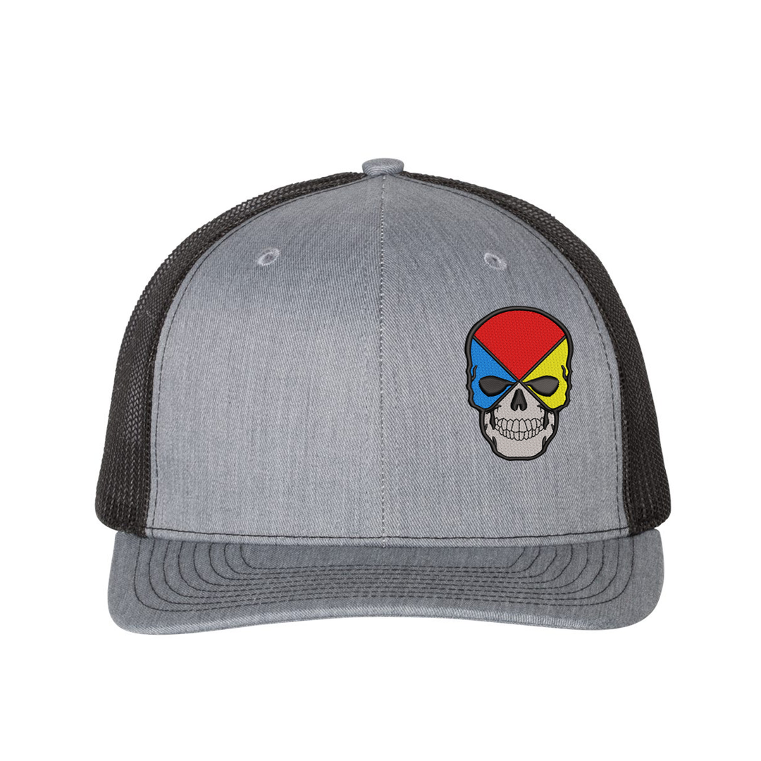 Hazmat Skull Snapback Trucker Hat