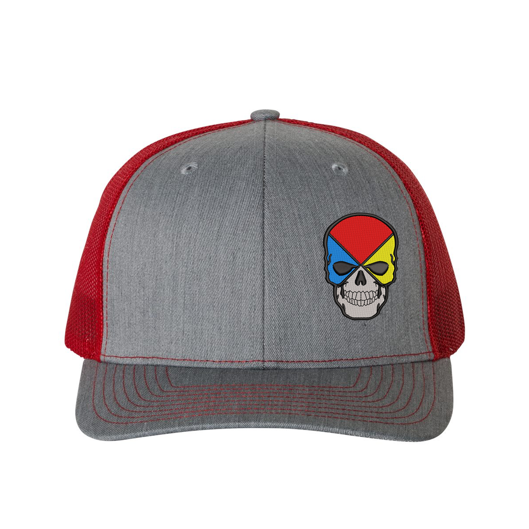 Hazmat Skull Snapback Trucker Hat