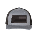 Thin Red Line Axe Flag Blackout Snapback Trucker Hat