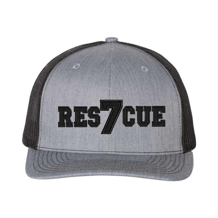 Personalized Rescue Blackout Snapback Trucker Hat