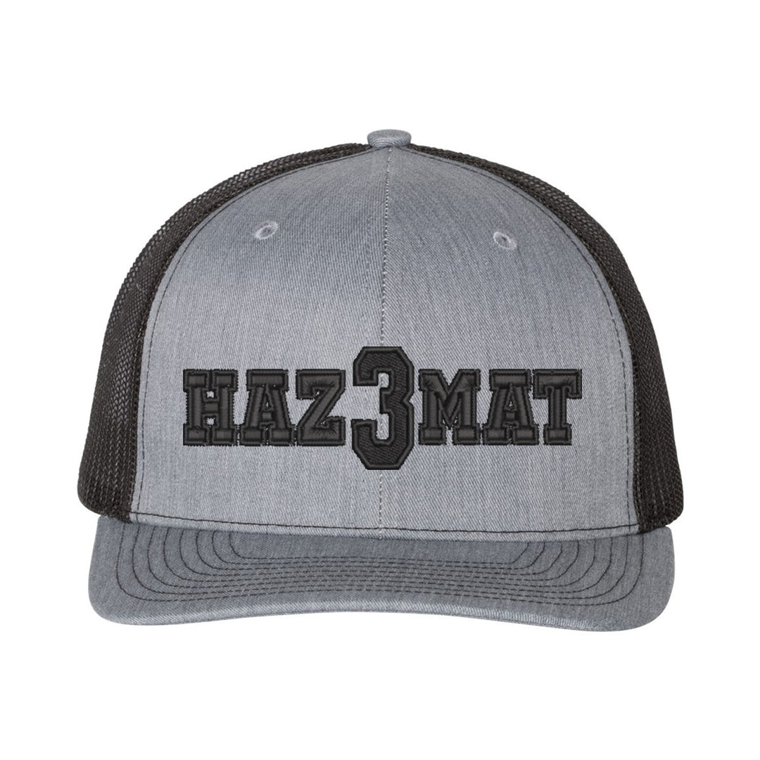 Personalized Haz Mat Blackout Snapback Trucker Hat