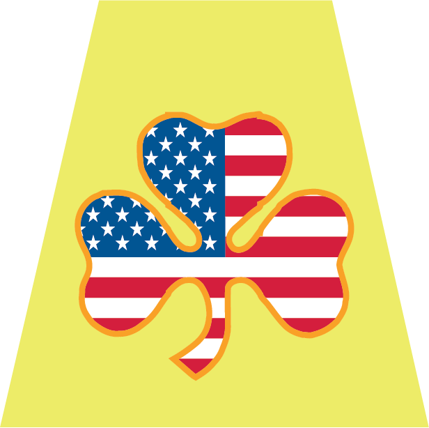 American Flag Shamrock - Helmet Tetrahedron