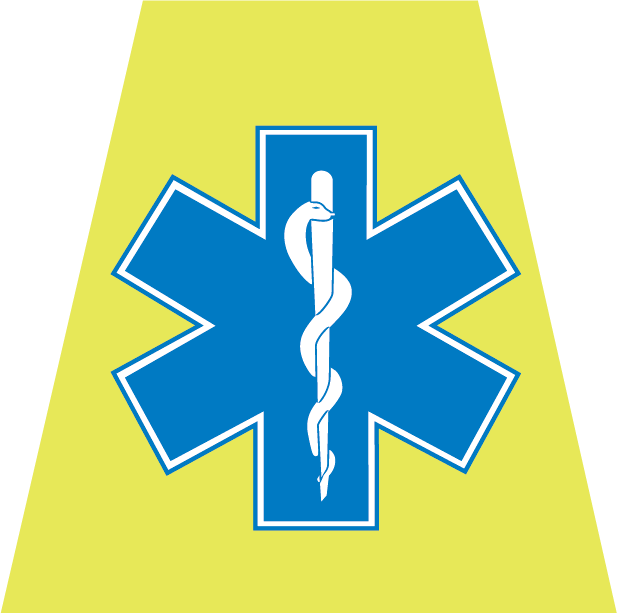 Star of Life Helmet Tetrahedron Decal