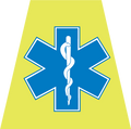 Star of Life Helmet Tetrahedron Decal