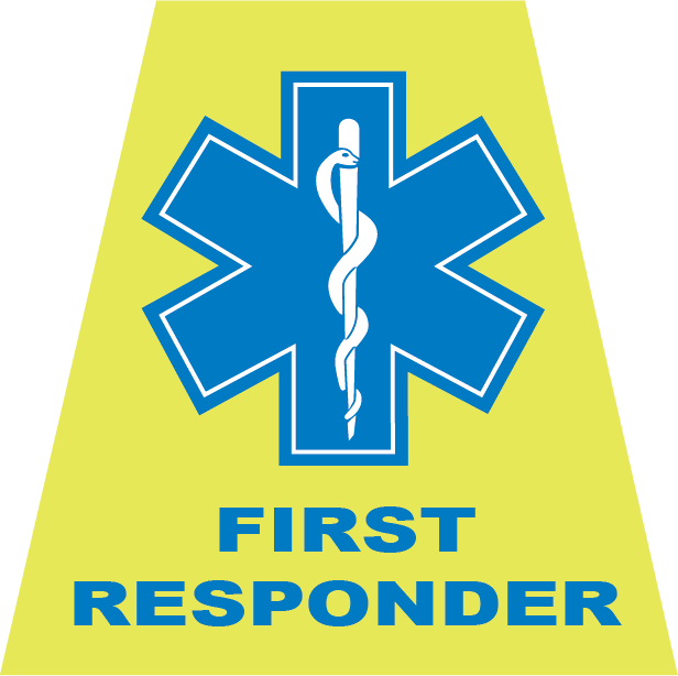 First Responder Tetrahedron Decal