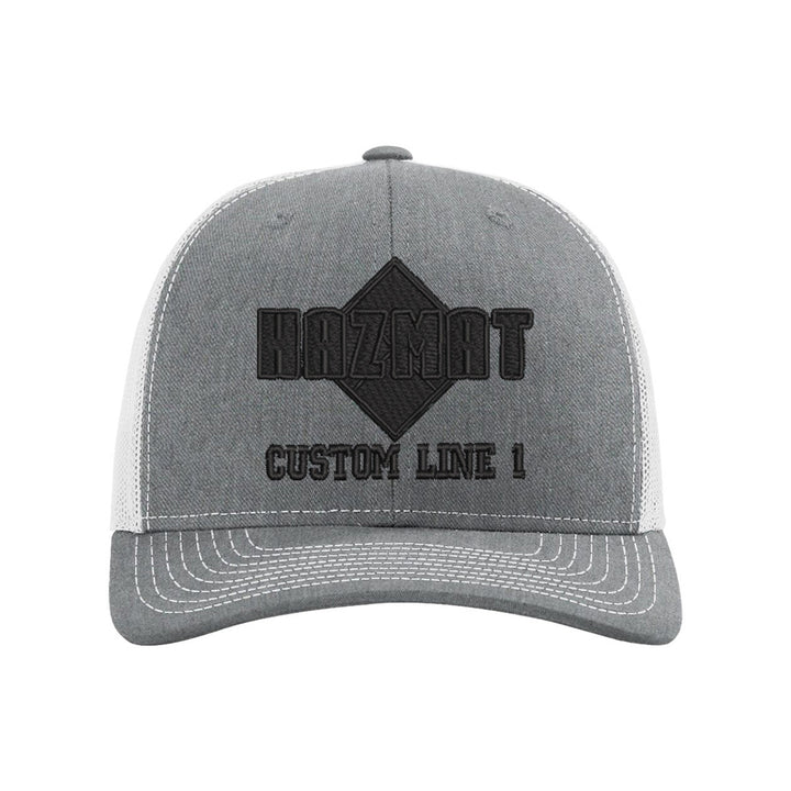 Customized Hazmat Blackout Snapback Trucker Hat