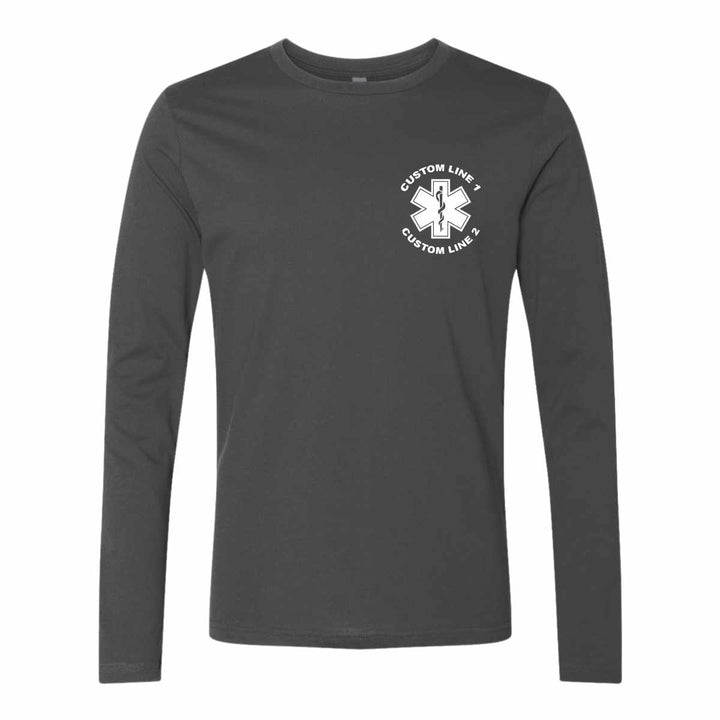 Premium EMT Long Sleeve Custom Shirt offering superior comfort and durability for EMTs on duty.
