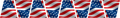 Waving American Flag - Set of 8 Helmet Tetrahedrons