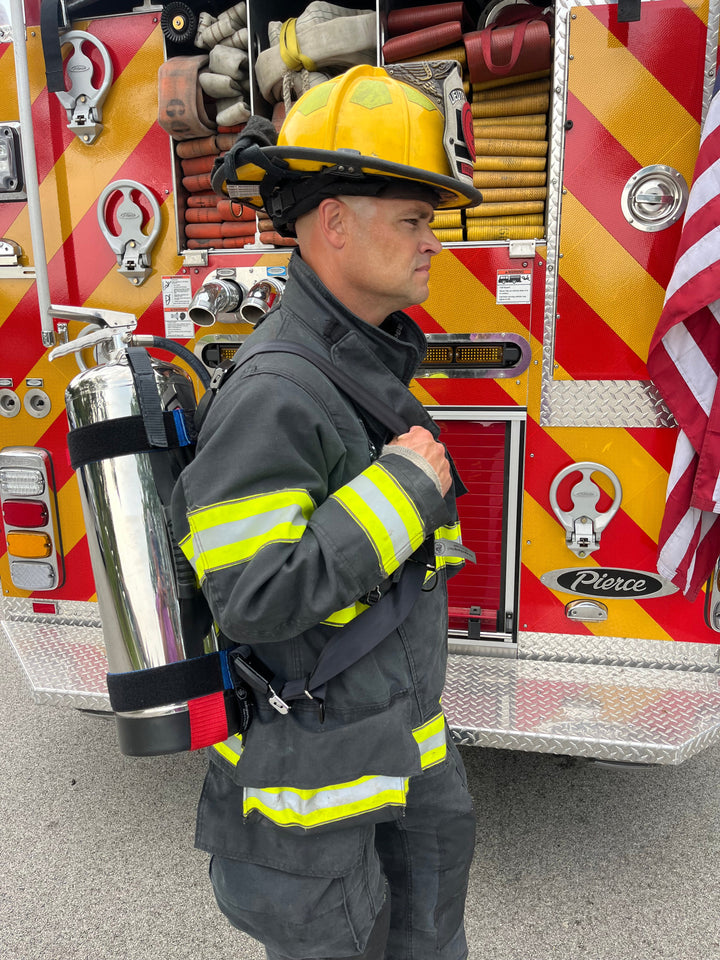 Pressurized Water Can/Extinguisher Deluxe Strap-FFECS-SP