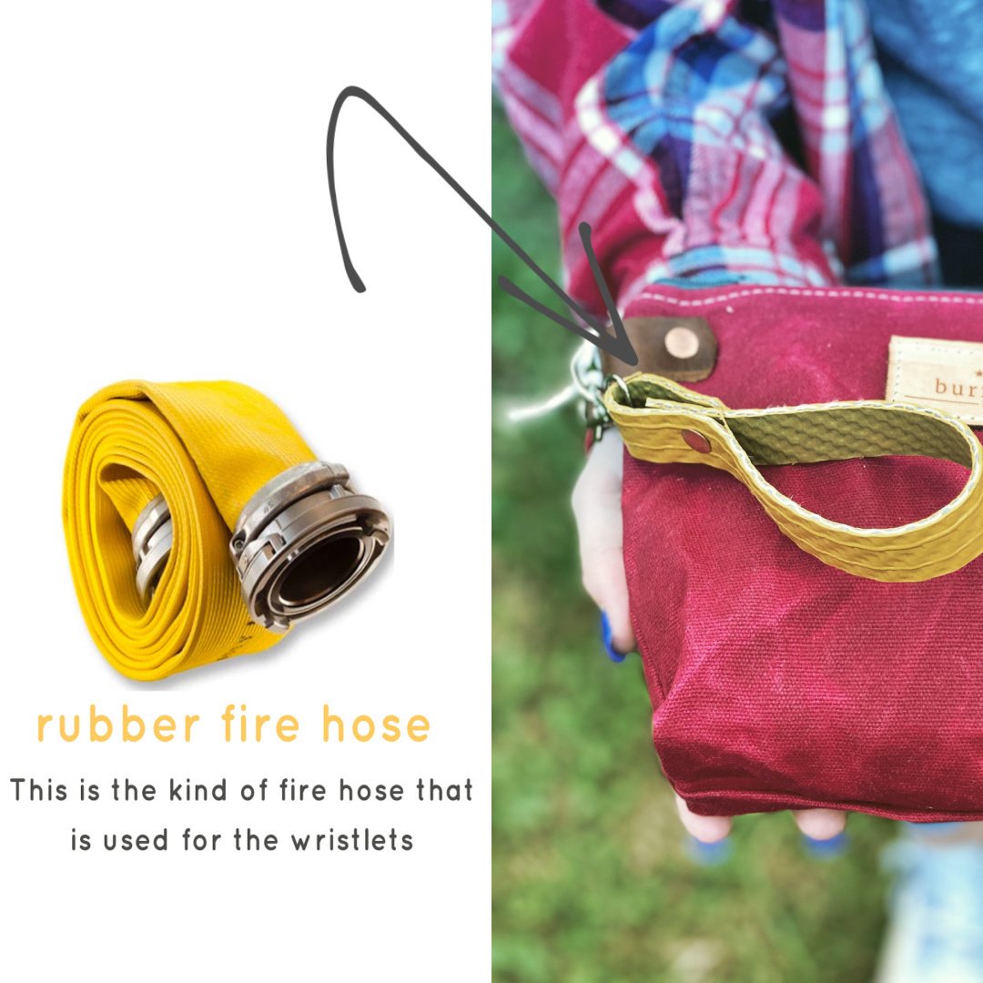 Rubber Fire Hose Clutch - All Colors