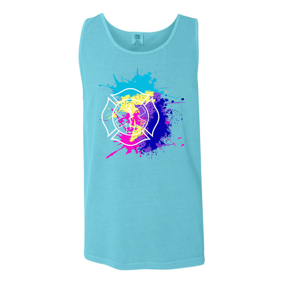FFC 343 Fire Rescue Miami Vice Heavyweight Tank Top