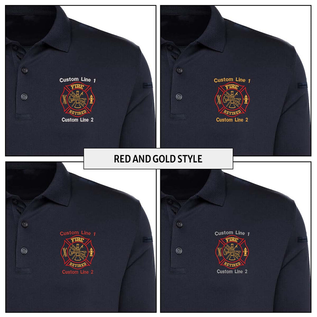 Game Sportswear Custom Fire Retired Tactical Polo