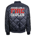 Customized Red and White Fire Chaplain Bravest Jacket