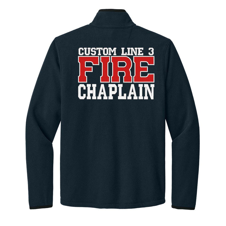 Customized Fire Chaplain Carhartt® Textured 1/2-Zip Fleece Jacket