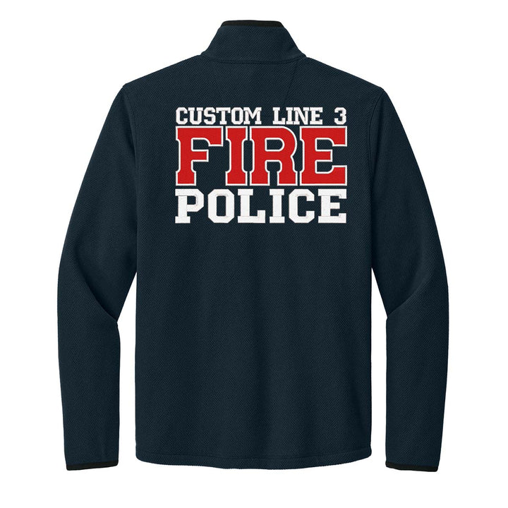 Customized Fire Police Carhartt® Textured 1/2-Zip Fleece Jacket