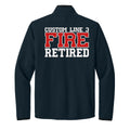 Customized Fire Retired Carhartt® Textured 1/2-Zip Fleece Jacket