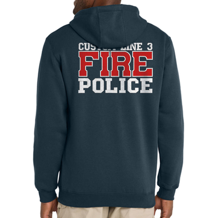 Customized Fire Police Carhartt® Midweight Full-Zip Hoodie