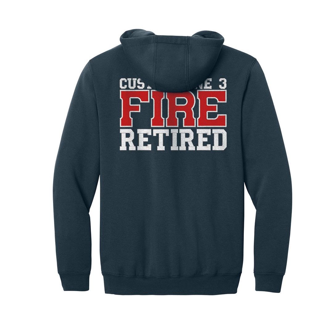 Customized Fire Retired Carhartt® Midweight Full-Zip Hoodie