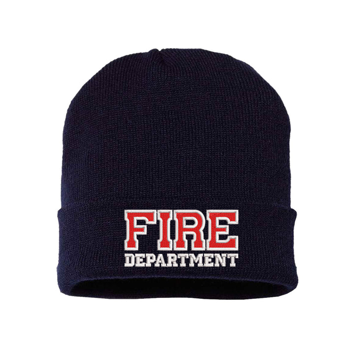 Heather Grey Fire Department Beanie