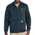 Customized Red and Gold Fire Department Carhartt® Midweight Full-Zip Hoodie