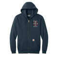Customized Red and White Fire Department Carhartt® Midweight Full-Zip Hoodie