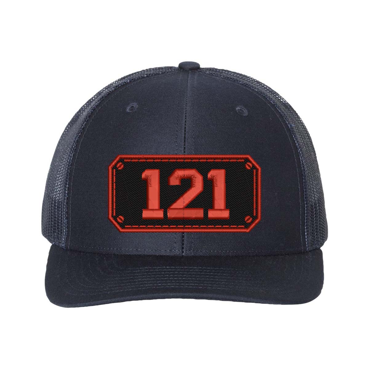 Personalized Black Plate Firefighter Snapback Trucker Hat