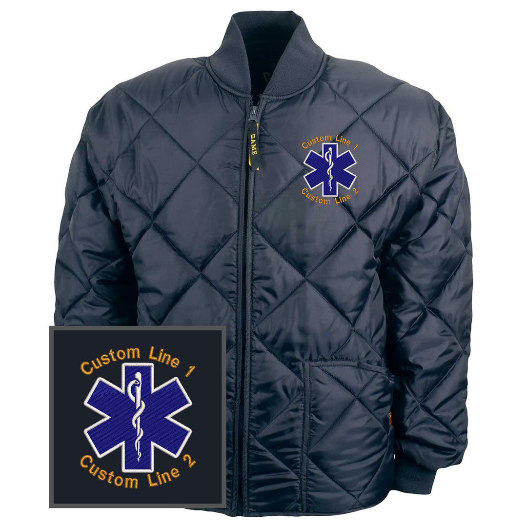 Navy fire department jacket bravest custom