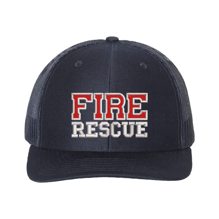 Firefighter Trucker Hat, classic snapback design.