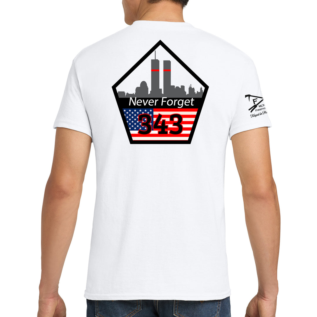 911 NEver FOrget T-shirt #color_white