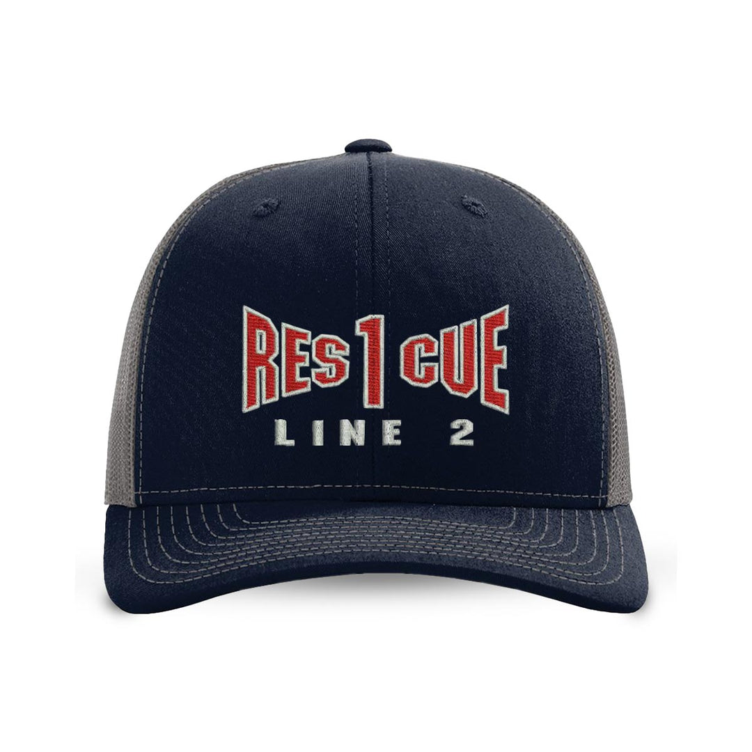 Personalized Fire Rescue Snapback Trucker Hat