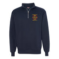 Customized USA Made Classic Quarter Zip Job Shirt with Fire Police Embroidery