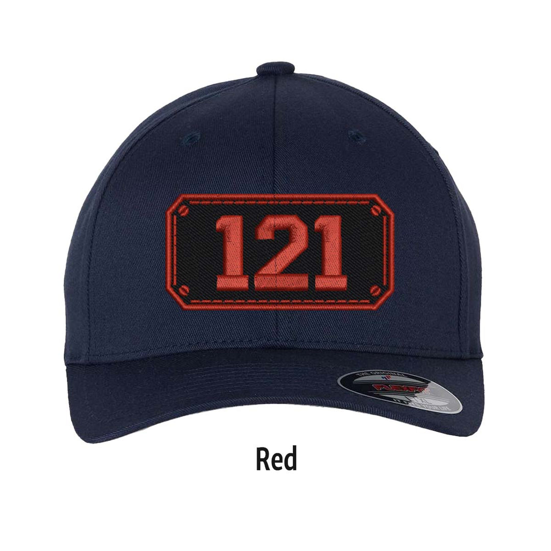 Personalized Black Shield FlexFit Hat