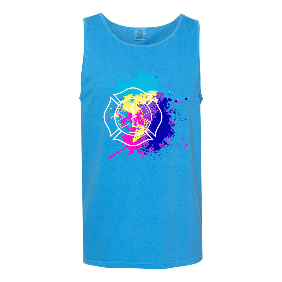 FFC 343 Fire Rescue Miami Vice Heavyweight Tank Top