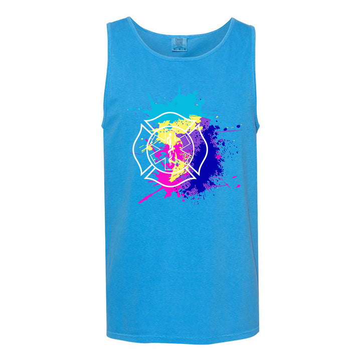 FFC 343 Fire Rescue Miami Vice Heavyweight Tank Top
