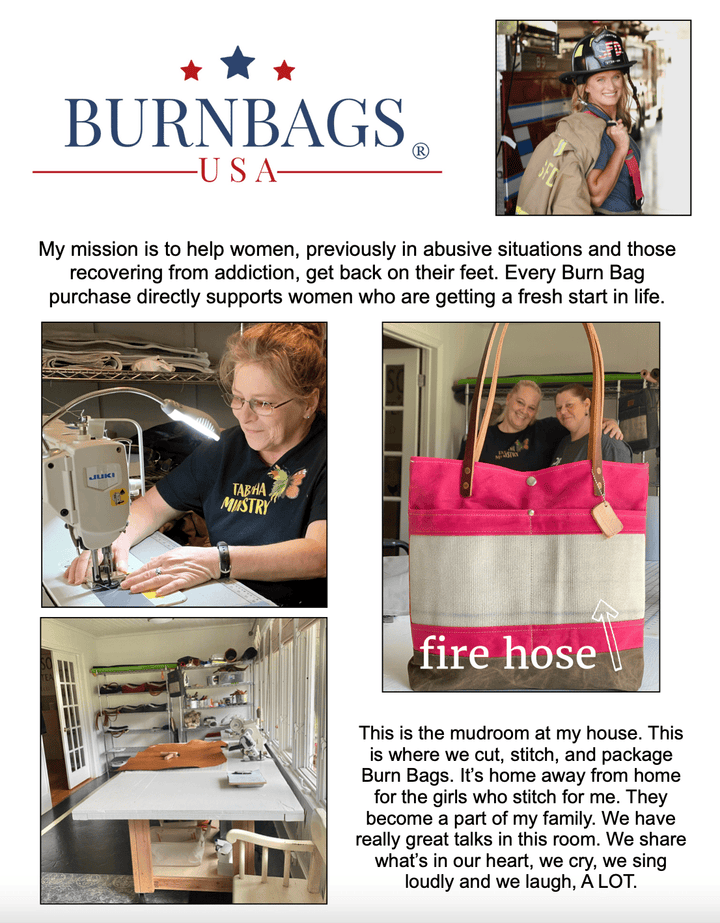Red Crossbody Burn Bag