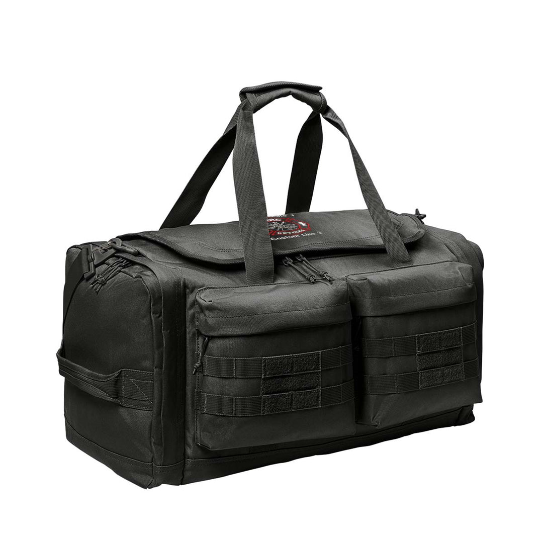Customized Tactical Duffel Bag with Fire Retired Embroidery
