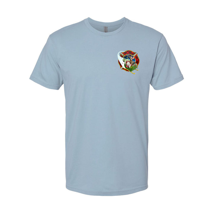 Christmas Plaid Maltese Firefighter Premium T-Shirt