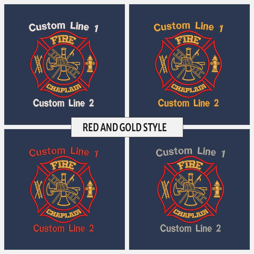 Customized 27" Large Duffel Bag with Fire Chaplain Embroidery
