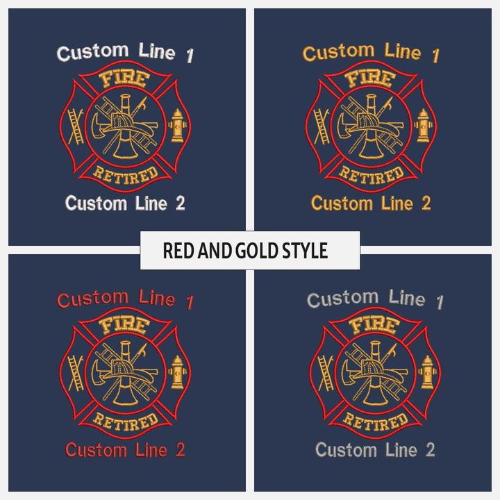 Customized 27" Large Duffel Bag with Fire Retired Embroidery