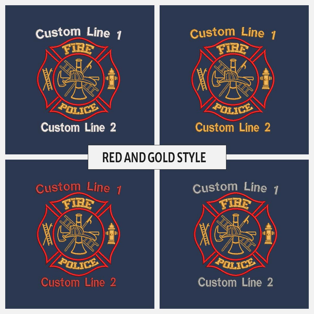 Customized 27" Large Duffel Bag with Fire Police Embroidery