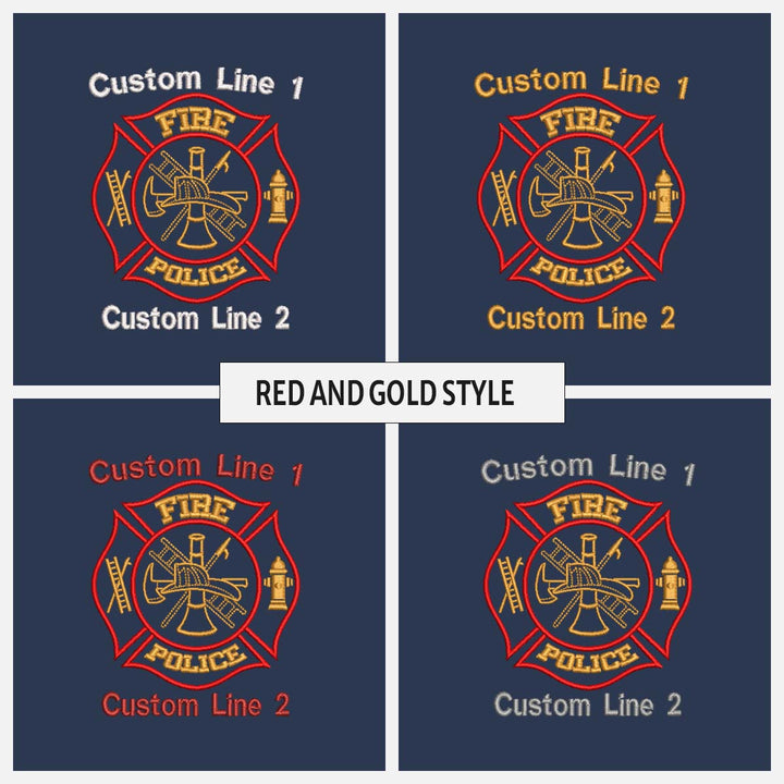 Customized 27" Large Duffel Bag with Fire Police Embroidery