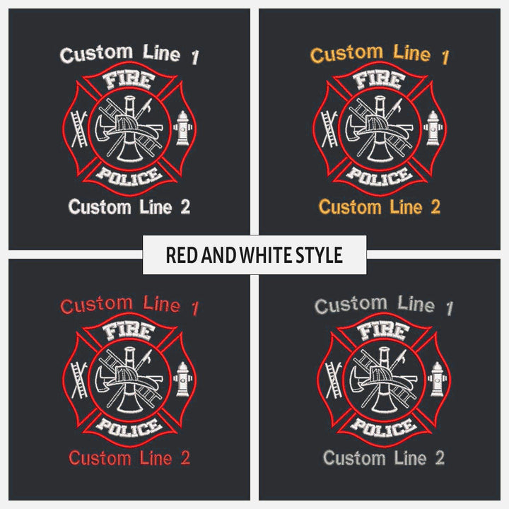 Customized 29L Large Duffel Bag with Fire Police Embroidery
