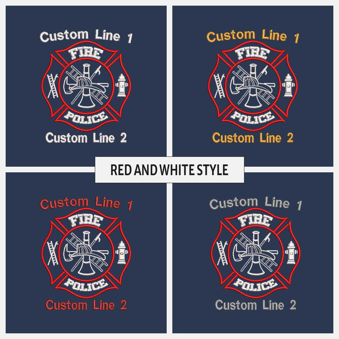 Customized 27" Large Duffel Bag with Fire Police Embroidery