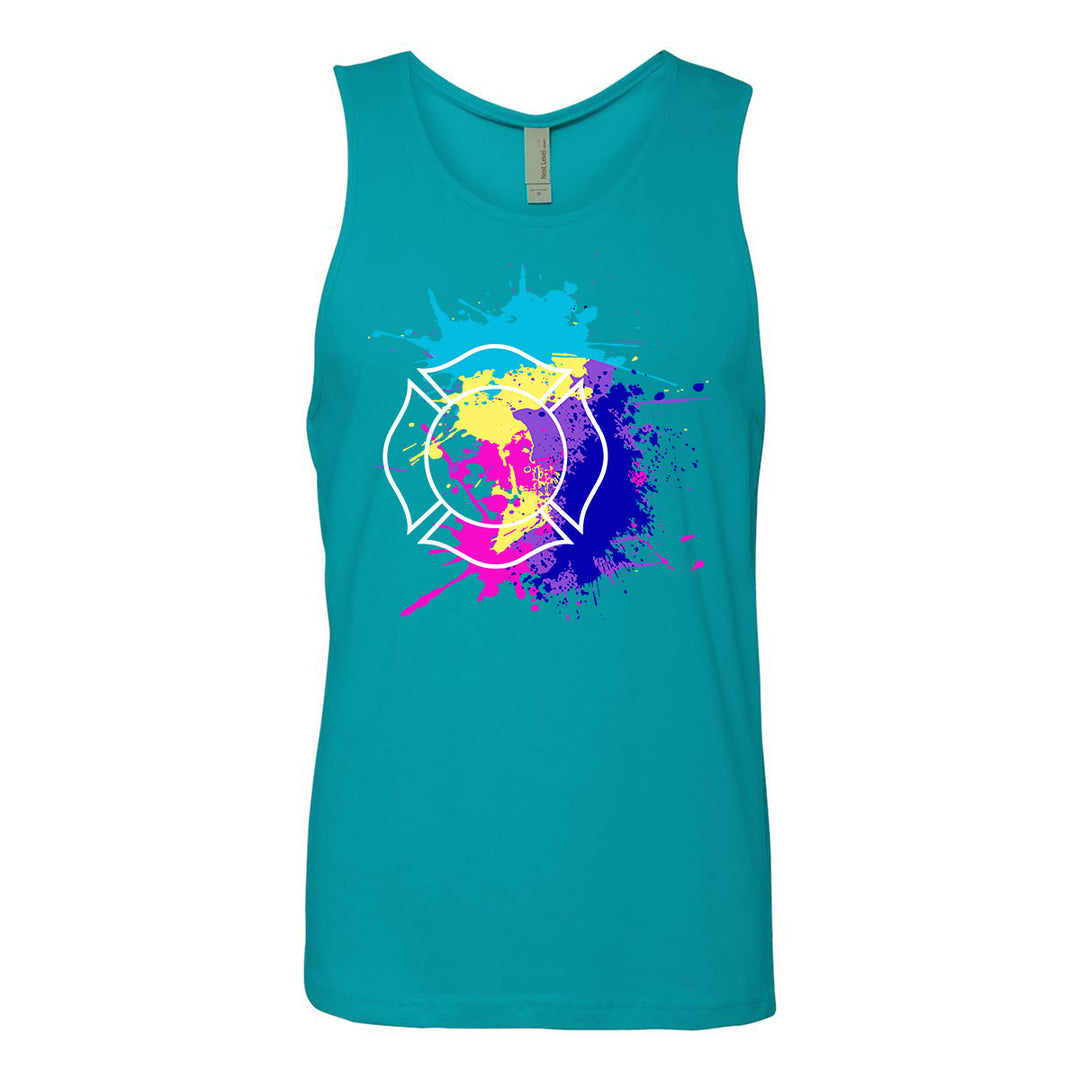 Fire department tank with Miami Vice theme