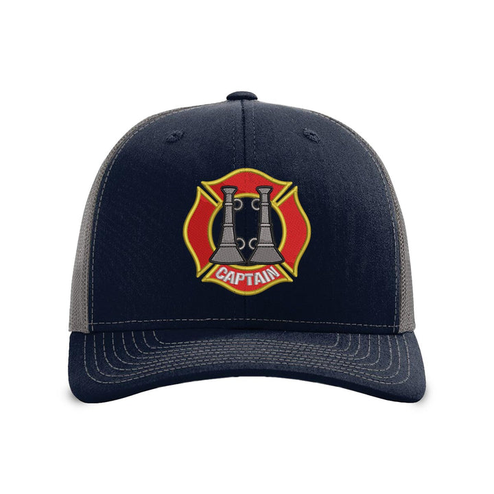 Two Bugle Fire Captain Snapback Trucker Hat