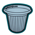 2" x 2" "305 Cafecito" PVC Patch